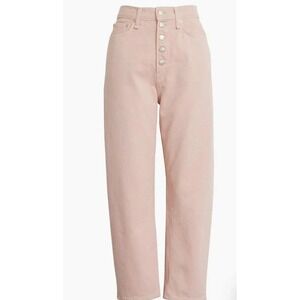 Rag & Bone Maya Jeans Women Size 2 Pink High Rise Straight Leg Button Fly